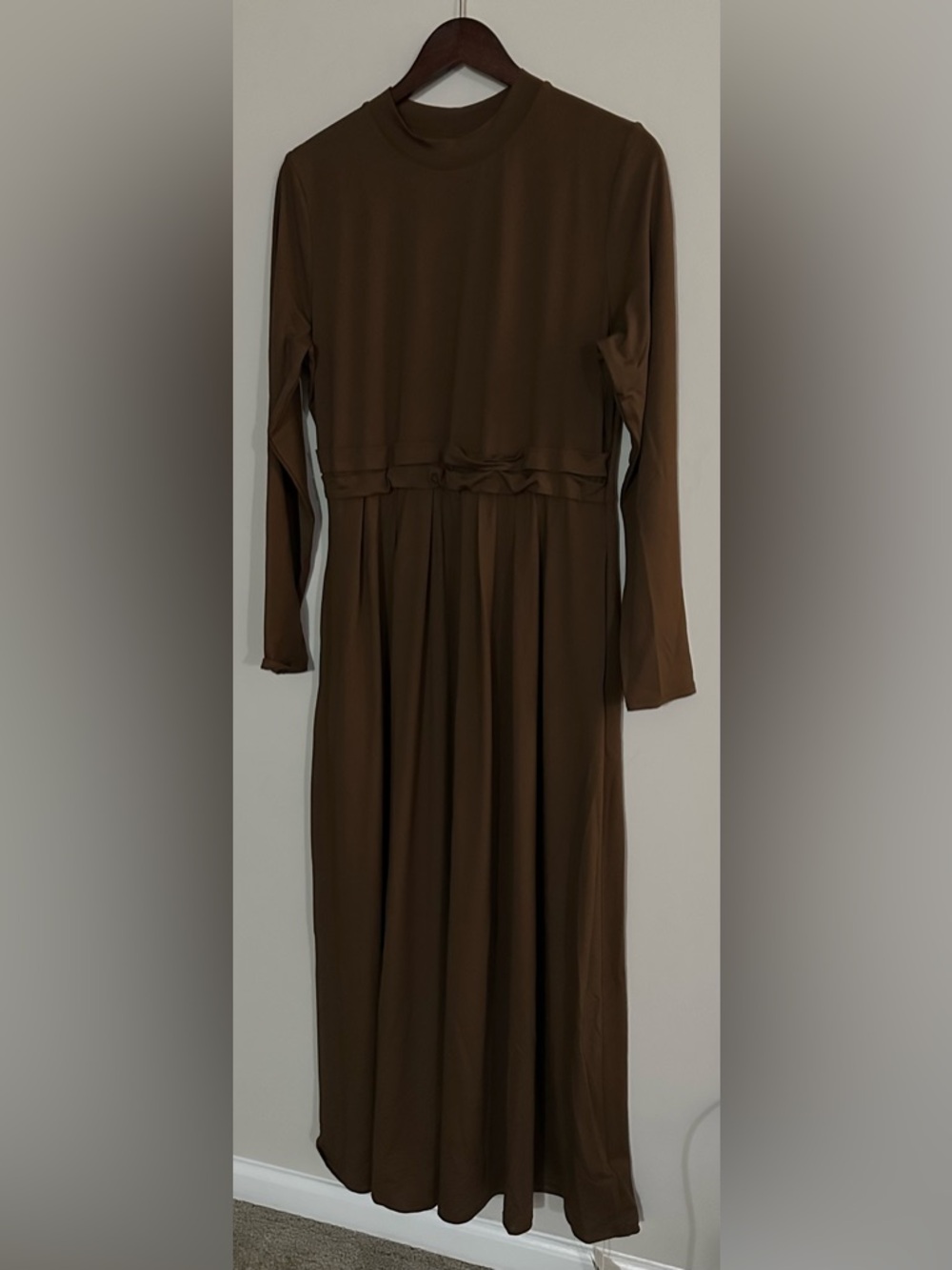 Halara XL NWT brown long sleeve long dress $22 firm